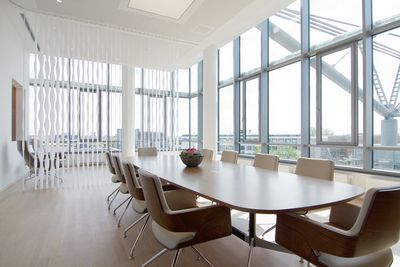 Vertical Blind Systems, SG 2900, Multi Visio, room shot ""Office Gehrke econ in the Torhaus", Hannover, Germany, Vertical Waves