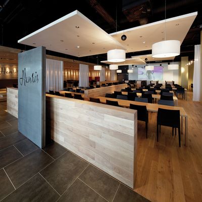 Väliverho- ja suihkukiskot, SG 6103, Colorama 1, Room shot "Henris Restaurant & Catering BERNEXPO", Berne, Switzerland