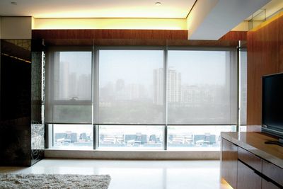 Roller Blind Systems, Customer Fabrics, Room shot "Residence 8", Shanghai, China