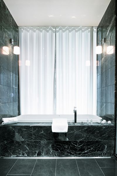 Verhojärjestelmät, Customer Fabrics, Room shot "Hotel Park Weggis", Switzerland, Recess