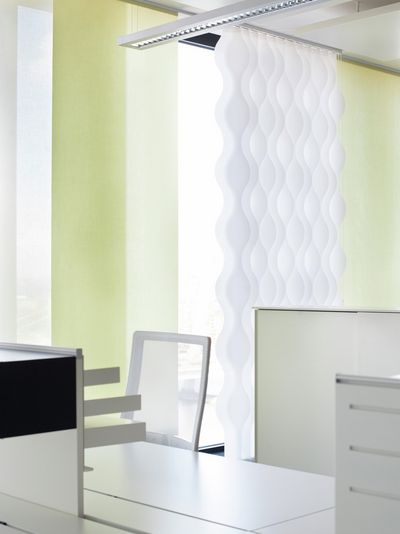 Vertical Blind Systems, SG 2810, Multi Visio, Room shot "Kranhaus", Cologne, Germany, Vertical Waves