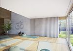 Verhojärjestelmät, SG 3870, Yoga room, recessed curtain track