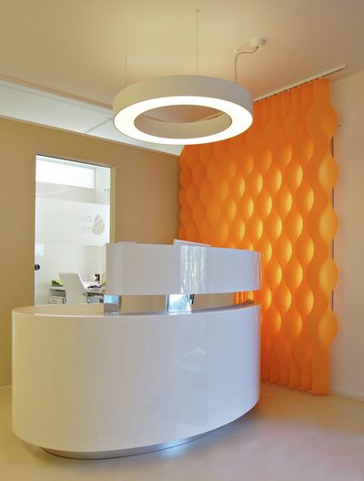 Vertical Blind Systems, SG 2950, Multi Shadow, Doctor's Office, Zug, Switzerland, Vertical Waves