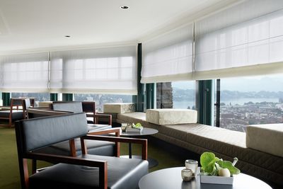 Laskosverhojärjestelmät, SG 2350, Colorama 1, Room shot "Hotel Chateau Gütsch", Lucerne, Switzerland